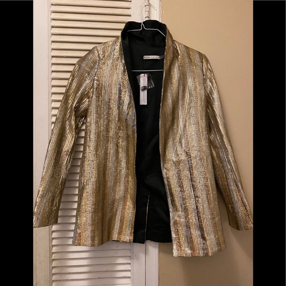Alice and Olivia Sequin Blazer xs - Picture 6 of 10